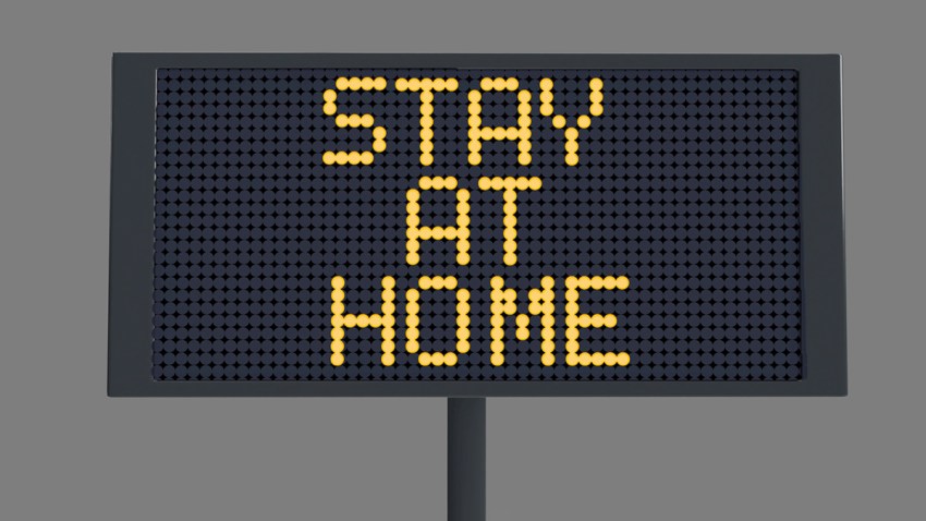 Letrero que dice Stay at Home