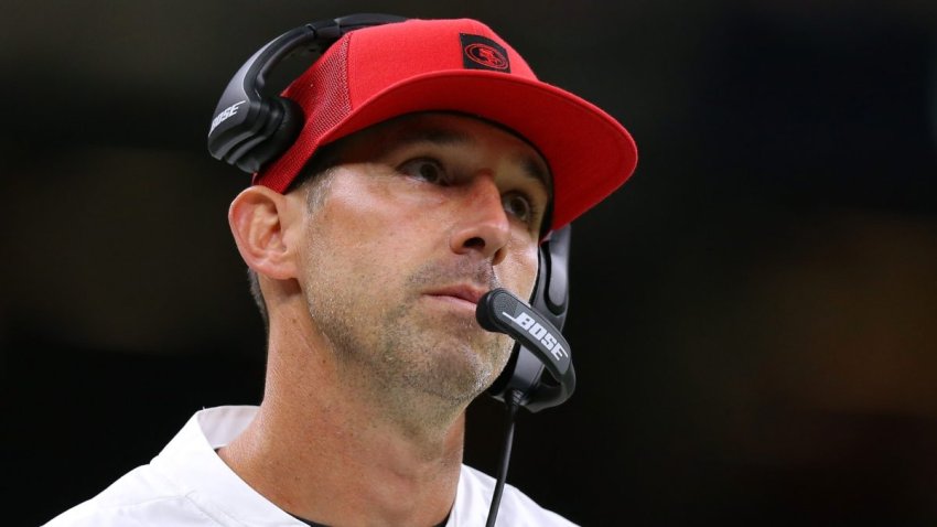 Head coach Kyle Shanahan of the San Francisco 49ers.