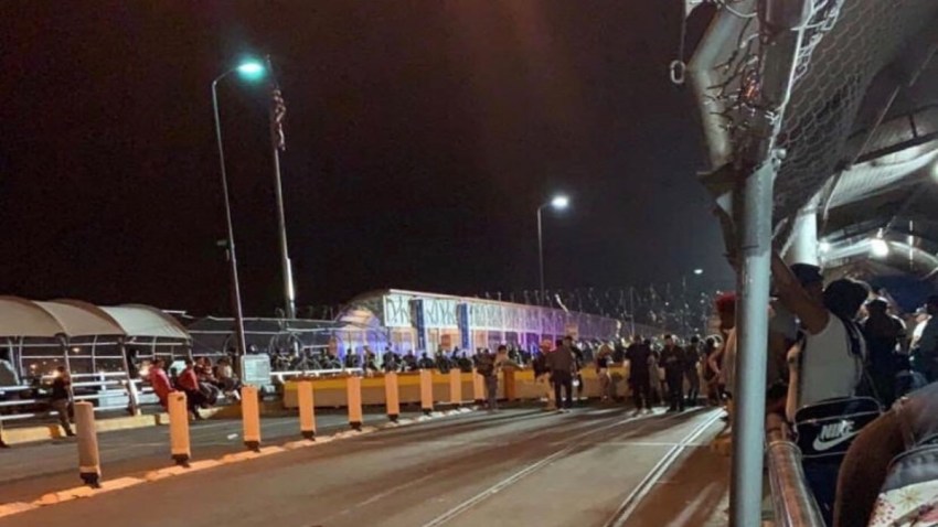 Protesta puente internacional