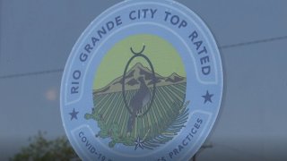 Sello con el logro de la ciudad de Rio Grande City