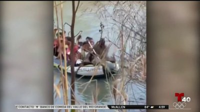 Habla residente que captó momento cuando migrantes cruzan el río en balsa