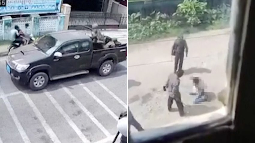 Captan en video momentos de brutal represión militar en Myanmar