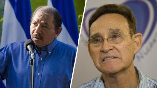 El presidente de Nicaragua, Daniel Ortega y el exministro de educación Humberto Belli