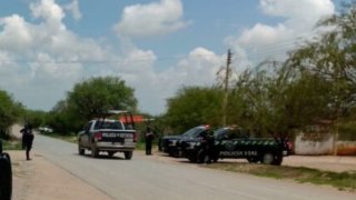 Patrullas y vehículos policiales en Pánuco, Zacatecas