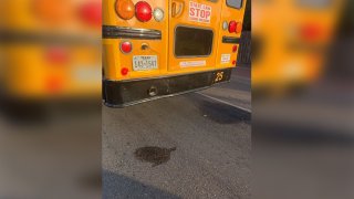 foto de la parte trasera del autobus escolar de rio grande city