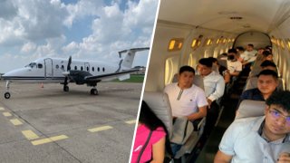 Los indocumentados eran transportados a Houston, Texas.