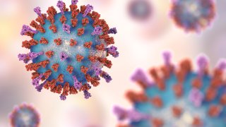 Ilustración del virus sincitial respiratorio