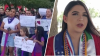 Claman por justicia para Bionce Amaya Cortez durante marcha realizada en China, Nuevo León