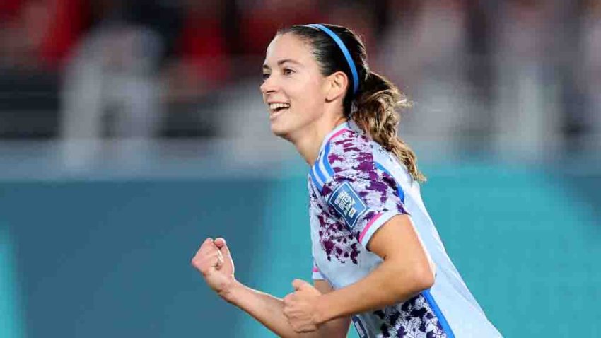 AUCKLAND, NEW ZEALAND – AUGUST 05: Aitana Bonmati of Spain celebrates after scoring her team’s third goal during the FIFA Women’s World Cup Australia & New Zealand 2023 Round of 16 match between Switzerland and Spain at Eden Park on August 05, 2023 in Auckland / Tāmaki Makaurau, New Zealand. (Photo by Jan Kruger – FIFA/FIFA via Getty Images)