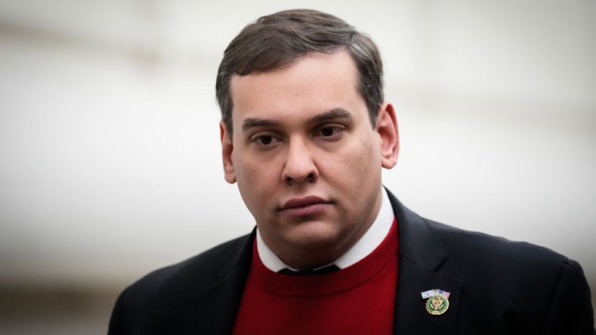 WASHINGTON, DC – NOVEMBER 01: Rep. George Santos (R-NY) walks back to his office after debate on the House floor on a resolution to expel him from Congress, at the U.S. Capitol November 1, 2023 in Washington, DC. On Wednesday evening, Congress is scheduled vote on an expulsion resolution against Rep. Santos and censure resolutions against Rep. Rashida Tlaib (D-MI) and Rep. Marjorie Taylor Greene (R-GA). (Photo by Drew Angerer/Getty Images)