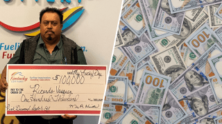 Ricardo Vásquez se ganó $100,000 en un raspadito que jugó en Kentucky.