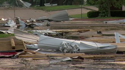 Tormentas dejan grandes daños en los condados Cooke y Denton