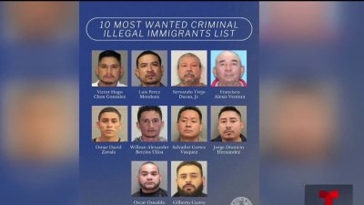 Texas busca detener a 10 inmigrantes criminales en los más buscados