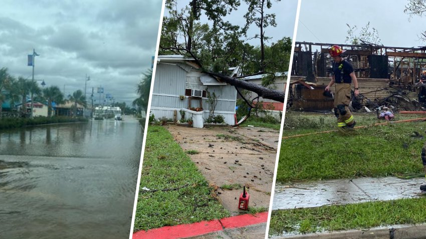 Algunos de los daños causados por Beryl a su paso por el área de Houston.