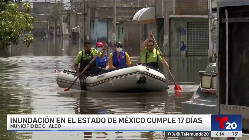 Inundación en populosa comunidad del Estado de México cumple 18 días