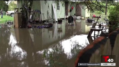 Colonia en Brownsville inundada tras el paso de tormenta