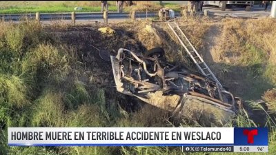 Weslaco: hombre fallece tras salir expulsado de su vehículo