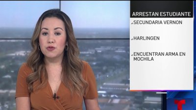 Estudiante es detenido con arma en Secundaria Vernon en Harlingen