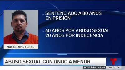 Hombre de Edinburg cumplirá 80 años en prisión por abuso sexual a menor