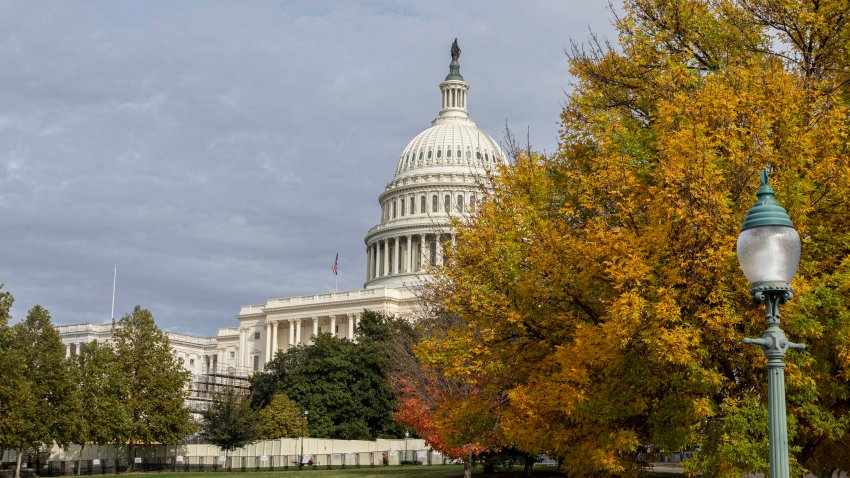 A view of the US Capitol in Washington DC, United States, on November 4, 2024, ahead of the US Presidential Election. (Photo by Nicolas Economou/NurPhoto via Getty Images)