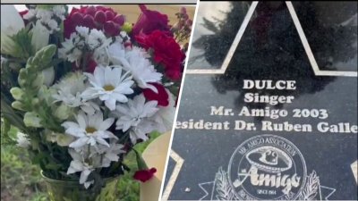 Colocan ofrenda floral en honor a Dulce en Paseo de la Fama en Brownsville