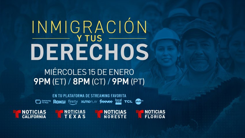 El townhall se transmitirá este miércoles 15 de enero por tu canal de streaming de Telemundo en tu zona del país.