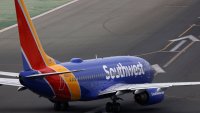 SAN DIEGO, CALIFORNIA – NOVEMBER 18: A Southwest Airlines Boeing 737 aircraft taxis on the runway at San Diego International Airport for a departure for Las Vegas on November 18, 2024 in San Diego, California.  (Photo by Kevin Carter/Getty Images)