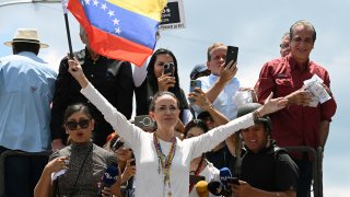 María Corina Machado, líder de la oposición en Venezuela.