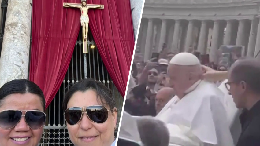 Pareja del RGV recuerda momento emotivo con el papa Francisco
