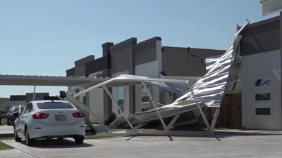 Fuertes vientos y granizo dejan estragos al norte de McAllen