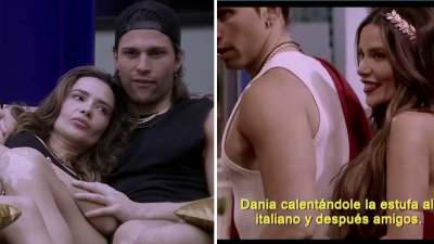 Incómoda noche de cine: así fue el fugaz romance entre Dania y Luca