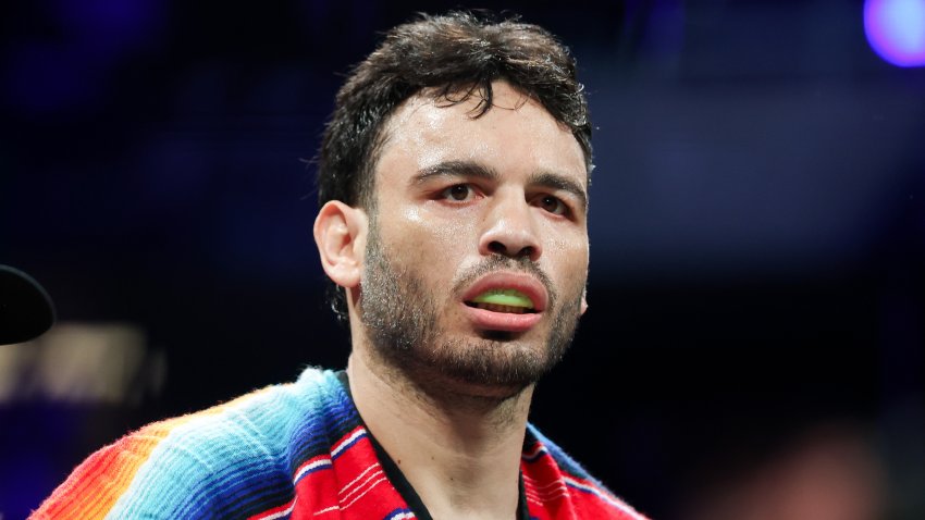 ANAHEIM, CALIFORNIA – JUNE 28: Julio Cesar Chavez Jr looks on ahead of his fight against Jake Paul at Honda Center on June 28, 2025 in Anaheim, California. (Photo by Cris Esqueda/Golden Boy/Getty Images)