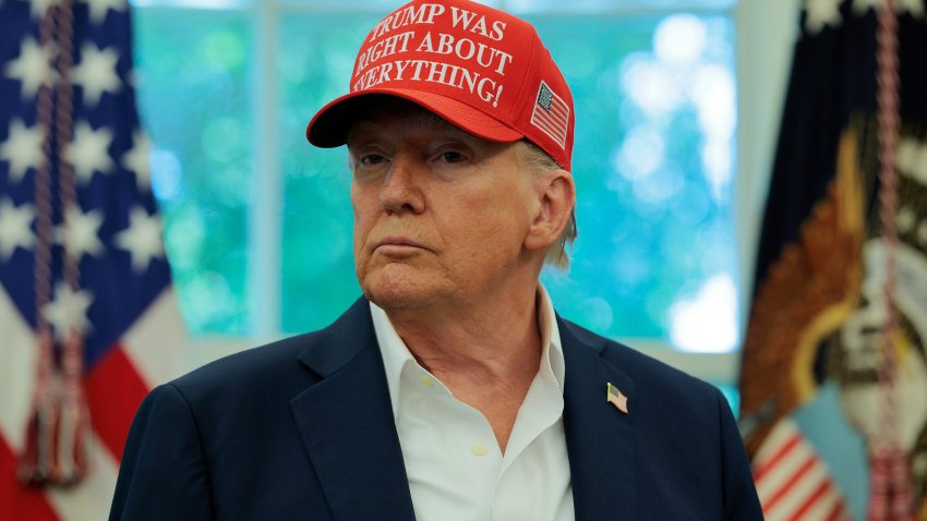 WASHINGTON, DC – AUGUST 22: U.S. President Donald Trump speaks in the Oval Office  August 22, 2025 in Washington, DC.  Trump announced the FIFA World Cup 2026 draw will take place at The Kennedy Center.   (Photo by Chip Somodevilla/Getty Images)