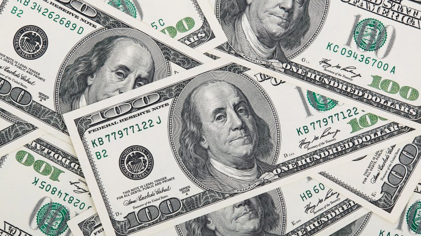 US dollars as a background