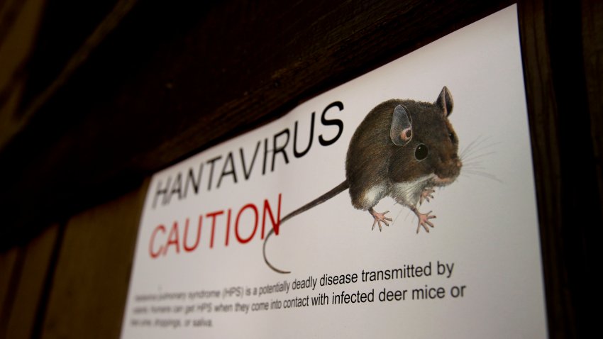 Warning signs for the hantavirus, are posted throughout Curry Village at Yosemite National Park, Calif, on Tuesday August 28, 2012.  Four people have been infected with the hantavirus, two of which have died while staying at the Curry Village tent cabins at Yosemite National Park in California. (Photo by Michael Macor/San Francisco Chronicle via Getty Images)