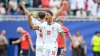 El polémico gol de Inglaterra: pelota parece rozar un cable antes del disparo de Bellingham