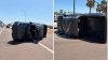 Volcadura provoca cierre temporal de acceso a la I-69C en Edinburg