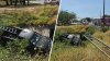 Investigan accidente tras caída de una camioneta a un canal de drenaje