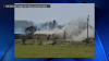 Gran incendio provoca cierre parcial de FM 490 en el Condado Willacy