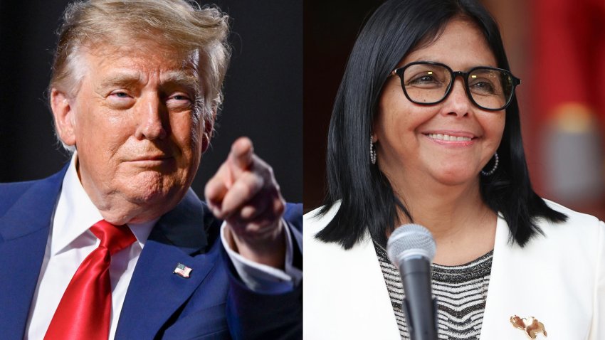 Delcy Rodríguez y Donald Trump, a un día de un histórico encuentro